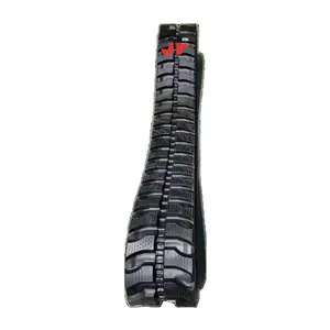 Trilha De Borracha 400X86x49 Para Faixas De Chassis De Veículos Pesados Diggers Drive Track Black Wheel