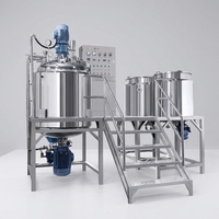 Tanque Mezclador de Acero Inoxidable YH, Máquina para Hacer Detergente Líquido, Recipiente Homogeneizador/Emulsionador al Vacío