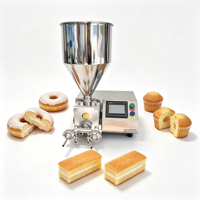 Machine semi-automatique de remplissage et de dépose pour pain, gâteaux, beignets, crème, gelée, confiture et chocolat