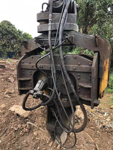 Excavadora de 30 toneladas, hoja hidráulica, Pila, hoja, Pila, martillo vibro, trabajo con excavadora CAT 330 - Product Image 5