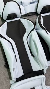 Housse <span class=keywords><strong>de</strong></span> siège <span class=keywords><strong>de</strong></span> voiture universelle en PVC noir et rouge, imperméable, en cuir PU, ensemble complet pour Audi A6 C7 C6, housse <span class=keywords><strong>de</strong></span> protection - Product Image 6