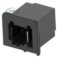 Connecteur de têtes de bornes Ethernet automobile blindé à angle droit MATEnet 2 broches 1,8 mm TE Connectivity 2304372-1 Code A