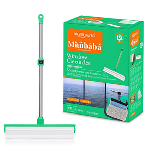 Kit per la pulizia dei vetri 12 L verde con raschietto per superfici in vetro - Product Image 2