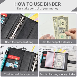 Tùy chỉnh tiền mặt nhồi nộp hồ sơ phong bì Mini tiền mặt xoắn ốc ngân sách kế hoạch planificateur de Ngân Sách gratuit Dễ thương Máy tính xách tay cho cô gái - Product Image 3