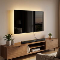 Barra de Sonido Multifuncional Bt5.4, Altavoces de Escritorio con Cable/Inalámbricos, Entradas Coaxiales/USB/AUX/Tarjeta TF, Bajos Profundos, Cine en Casa, PC, IPX4