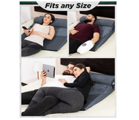 Extra großes ortho pä disches Memory Foam-Bettkeil kissen für Schlaf-, GRED-und Säure-Reflux (7,5 ''Hx35''Lx32''W)