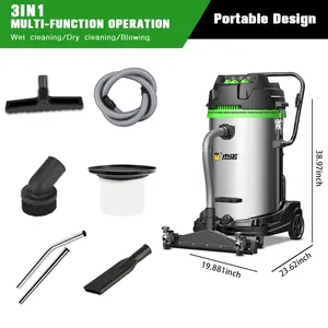 JIENUO JN301T - 100L Industrial Cleaner Professional Vacuum Cleaner For Floor Care Wet And Dry Cyclonic Vacuum Cleaner