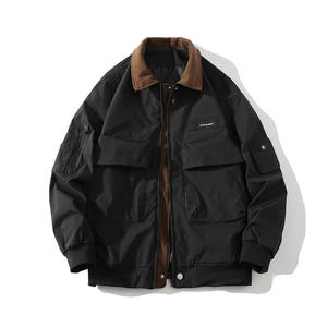 Custom <span class=keywords><strong>Vintage</strong></span> <span class=keywords><strong>Ropa</strong></span> De Hombre <span class=keywords><strong>Ropa</strong></span> De Trabajo Casual Retro Bomber Jacket Streetwear Chaquetas - Product Image 5