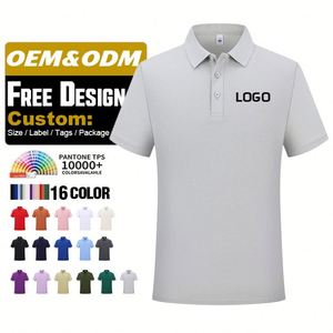 Polo pour homme en piqué 100% coton de haute qualité, personnalisable avec logo, idéal pour uniformes d'entreprise et de personnel. - Product Image 2