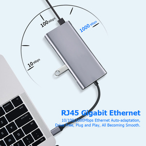 Bộ Chuyển Đổi Sạc Usb Hub 3.0, 11 Cổng Type C Sang VGA, Hỗ Trợ Ethernet, 11 Trong 1, Usb C Hub, Điện Thoại, Trạm Sạc Mac M1 - Product Image 5