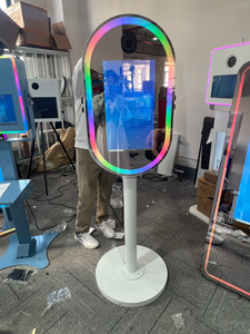 Machine photomaton miroir magique à écran tactile de forme ovale, très vendue, pour bar, mariage, fête, événement - Product Image 2