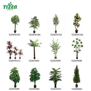 Tizen Ventes Directes D'usine Personnaliser Faux Plantes Vertes En Pot Arbre De Simulation Artificielle Pour La Décoration Intérieure Ou Extérieure