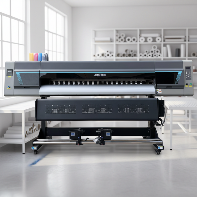 New Jade 1.8m Sublimation Paper Printer Plotter with Touch Screen 4 Print Heads Multifunction for Polyester Fabric 1200dpi