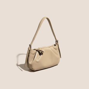 Sac à main détachable en cuir véritable imperméable, grande capacité, design épuré et fermeture éclair, idéal pour l'été - Product Image 1