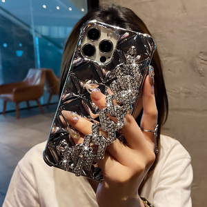เคสนิ่มสร้อยข้อมือพลอยเทียมแฟชั่นสุดหรูสำหรับ iPhone 14/13/12/11/8/7/6สำหรับ Huawei P Series <span class=keywords><strong>Mate</strong></span> Series สำหรับ <span class=keywords><strong>S</strong></span> - Product Image 4