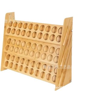Estante de almacenamiento de pintura de acuarela para niños, organizador de escritorio de 6 capas, tipo rectangular, de madera - Product Image 5