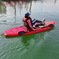 Planche de paddle gonflable avec système de propulsion à pédales, livrée avec tout ce dont vous avez besoin