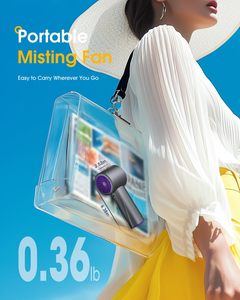 Nuevo Ventilador de Mano Portátil sin Aspas con Rociador de Agua Refrescante, con Batería Recargable de Tres Velocidades para la Cara - Product Image 5
