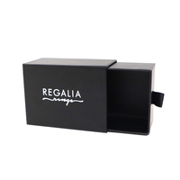 Boîte à tiroir en papier carton recyclé personnalisé plastification mate avec logo imprimé à la mode pour l'emballage de cadeaux de Noël