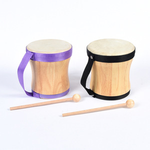 Orff Percussion Instrument Sheepskin <b>Hand</b>-Beaten <b>Drum</b> Indian Wooden Small <b>Hand</b> <b>Drum</b> Musical Instrument - Product Image 1