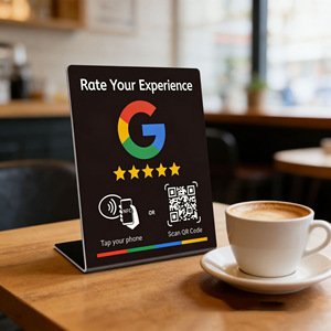 บัตรรีวิว Google พร้อมแท่นวาง NFC QR Code สำหรับร้านอาหาร โรงแรม บาร์ รีวิวเองได้ 504 บิต ลบข้อมูลได้ 10,000 ครั้ง - Product Image 5