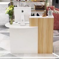 Bureau de caissier, petit bar de magasin, table de réception, minimaliste créatif, pour les salons de coiffure, les salons de beauté, la table de bureau, les comptoirs