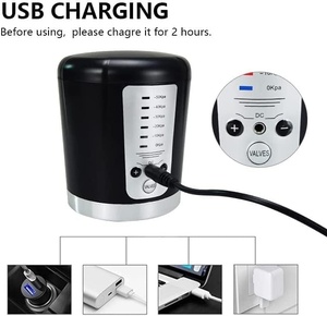 Bomba de Vacío Eléctrica para Agrandar el Pene con 5 Intensidades de Succión, Bomba de Extensión de Pene de Alto Vacío Automática Recargable - Product Image 2