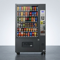 Máquina Expendedora Inteligente de Alimentos y Bebidas con Lector de Tarjetas - Gabinete Robusto de 7 Pulgadas con Botones para el Mercado Europeo