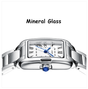 Orologio Manumaturer Fashion Square Women Luxus Uhren numeri romani Orologio da Donna impermeabile Orologio al quarzo con Logo personalizzato - Product Image 2