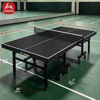 Table de tennis de table pliable et mobile SMC MDF moderne, surface de 5 mm, écologique, durable, équipement d'entraînement sportif, ensemble de tennis de table