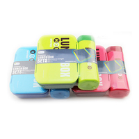 Groothandel BPA-vrije lunchbox waterfles set lekvrij met gespsluiting Bento box kinderen school kantoor aangepaste kleur