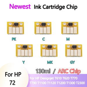 Hp72 tự động thiết lập lại <span class=keywords><strong>Chip</strong></span> mực 130ml cho <span class=keywords><strong>HP</strong></span> 72 cho <span class=keywords><strong>HP</strong></span> Designjet T610 T620 T770 T790 T1100 t1120 t1200 t1300 t2300 Máy vẽ - Product Image 2