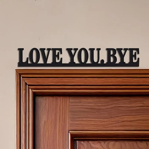 Cross-border wooden <b>wall</b> decorations, goodbye love home <b>decor</b> logos, wooden door frames, Valentine's Day letters loveyoubye - Product Image 4