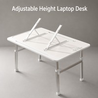 Bureau portable pliable à hauteur réglable, ergonomique, pour lit, canapé, maison, bureau