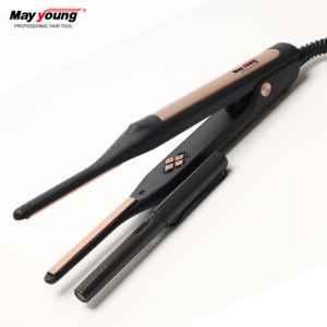 Lisseur à cheveux et <span class=keywords><strong>fer</strong></span> à friser 2 en 1 <span class=keywords><strong>Petit</strong></span> crayon <span class=keywords><strong>Fer</strong></span> à lisser plat - Product Image 1