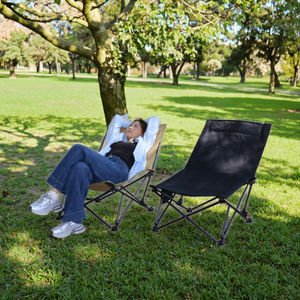 Dual-Sử Dụng Trọng Lượng Nhẹ Xách Tay Cắm Trại Bãi Biển Ghế Ngoài Trời Có Thể Điều Chỉnh Gấp Ngồi Có Thể Ngả Ngắn tựa lưng Ăn Trưa Nghỉ Ngơi Ngồi Kim Loại - Product Image 6