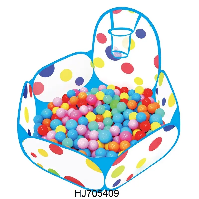 Indoor Tents For Kids Foldable Baby Ocean Ball Pool Pit Shoot Ball Tent Basketball Rim Pool