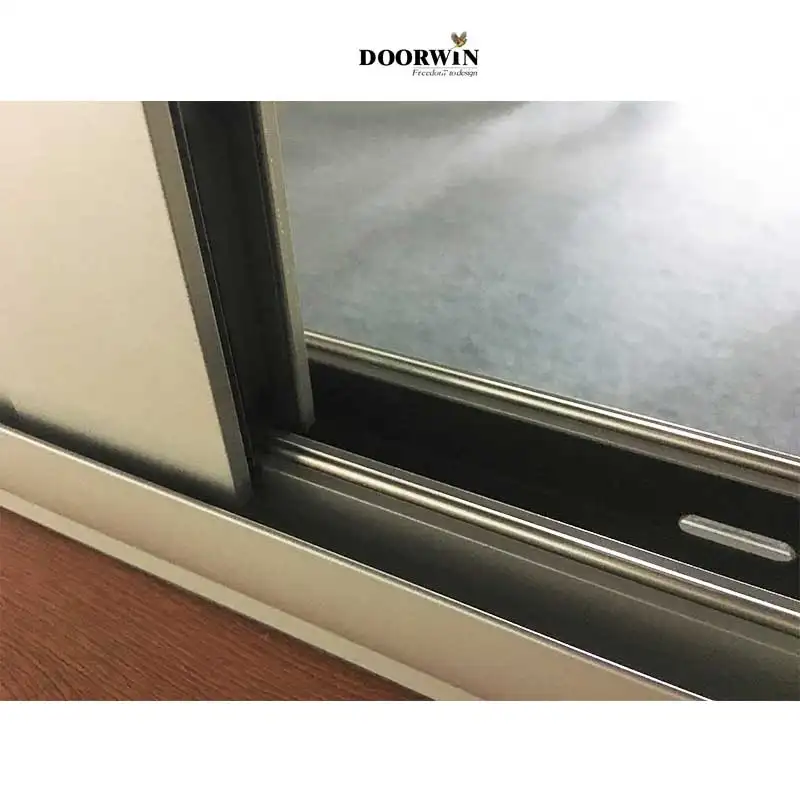 Doorwin Customized Simple Design Double Glazed Hurricane Impact Modern Aluminum Alloy Frame Horizontal Opening Sliding Window