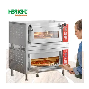オーブン製造ガス/電気ピザオーブン業務用パンベーキングデッキオーブン