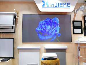 XJK lumière ambiante rejetant l'écran de projecteur à courte portée 120 pouces écran ALR à cadre fixe écran de cinéma 4K - Product Image 5