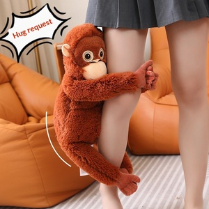 <span class=keywords><strong>Gibbon</strong></span> Djungelskog en plastique personnalisé à longs bras, avec broderie sur les mains, anti-stress, pour câliner comme un singe - Product Image 2