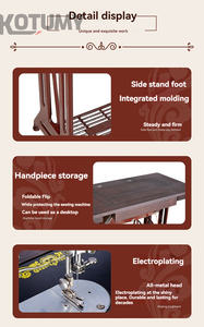 <span class=keywords><strong>Machine</strong></span> à <span class=keywords><strong>coudre</strong></span> manuelle à commande au pied avec fonction électrique - Product Image 5