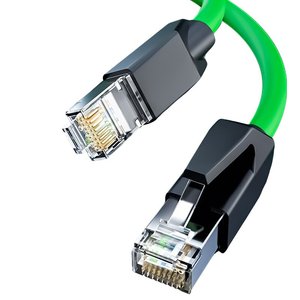 Cable Ethernet Industrial Cat6A D-sunty, Blindado SSTP, Cobre Puro Sólido, Cable de Red Gigabit Verde, Longitud Personalizada para Automatización - Product Image 4