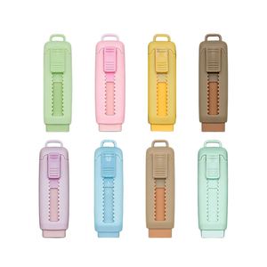 Crayon Rétractable Créatif Style Push-Pull à Faible Émission de Poussière avec Gomme Remplaçable pour Examens et Dessin - Product Image 1