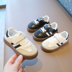 Zapatillas Deportivas Alemanas para Niños Primavera-Otoño 2026, Zapatillas Blancas Casuales para Niños y Niñas, Zapatos de Suela Suave Estilo Retro Clásico para Niños Pequeños - Product Image 1