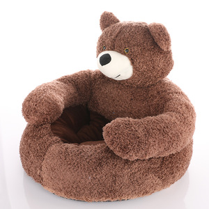 Sofá cama para mascotas con abrazo de oso al por mayor/casa semicerrada extraíble lavable para gatos y perros/cama para mascotas de felpa - Product Image 4