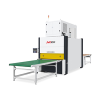 Machine de laminage de portes en bois à séchage rapide des années 90, type à alimentation continue, pour portes intérieures et de bureau