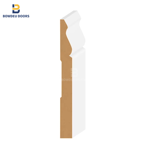 Zócalo de <span class=keywords><strong>Madera</strong></span> Ecológico Moderno Personalizado, Zócalos de MDF con Acabado <span class=keywords><strong>Blanco</strong></span>, Protección de Pared de <span class=keywords><strong>Madera</strong></span>, Zócalo para Piso - Product Image 2