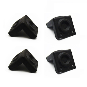 Coins En Plastique à <span class=keywords><strong>Angle</strong></span> Droit Arrondi Protecteur Amplificateur de Guitare Scène Armoires Accessoires Remplacement Noir - Product Image 1