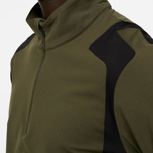 Jersey con cremallera 1/4 de poliéster y LICRA ajustado para hombre con logotipo personalizado, jersey de Golf con cremallera cómoda y ligera elástica de 4 vías - Product Image 3